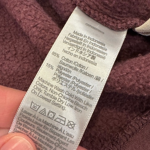 Madewell Cotton Blend Boxy Henley Sweatshirt Lounge / Medium - Picture 5 of 11